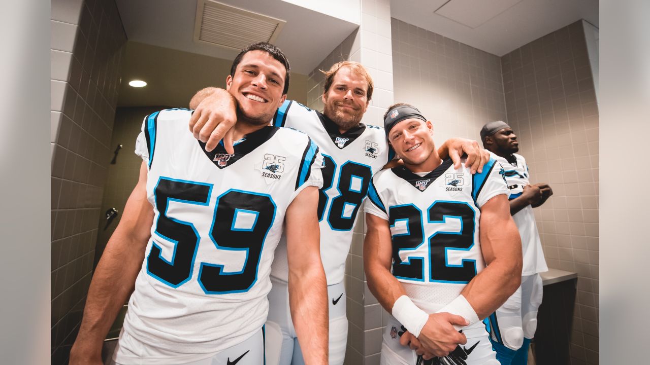 Carolina Panthers Luke Kuechly Cake. Chocolate cake filled with