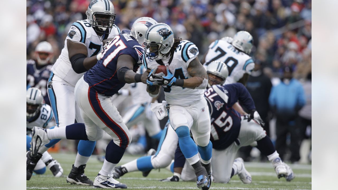 The throwback logo of the New England Patriots is seen on a helmet during  an NFL football game against the Detroit Lions at Gillette Stadium, Sunday,  Oct. 9, 2022 in Foxborough, Mass. (