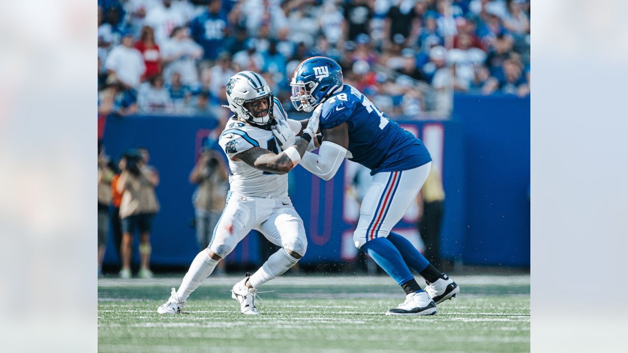 Carolina Panthers linebacker Arron Mosby (46) in action during an