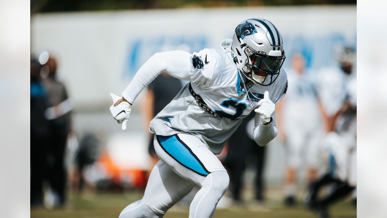 Carolina Panthers cornerback CJ Henderson (24) on defense during an NFL  football game against the New Orleans Saints, Sunday, Sep. 25, 2022, in  Charlotte, N.C. (AP Photo/Brian Westerholt Stock Photo - Alamy