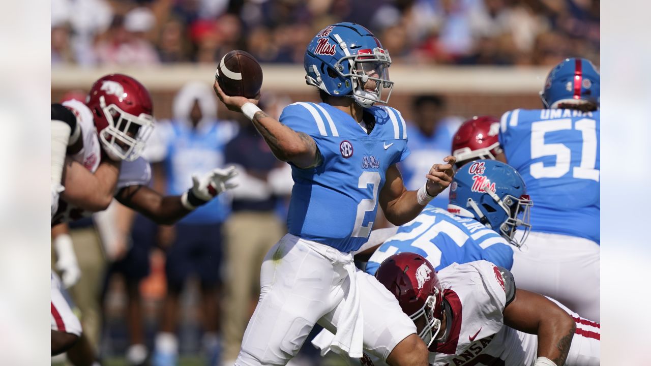 Panthers] Matt Corral throws a beautiful TD pass to UDFA Derek