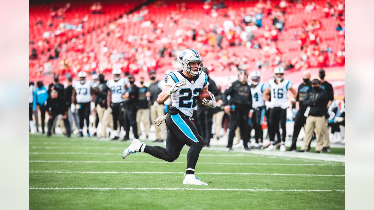 Christian McCaffrey Carolina Panthers Game-Used #22 White Jersey vs. San  Francisco 49ers on October 9 2022