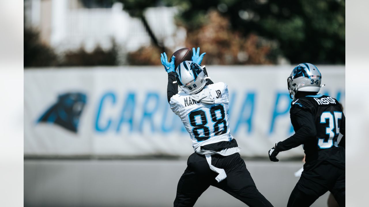 Carolina Panthers wide receiver Terrace Marshall Jr. (88) lines up