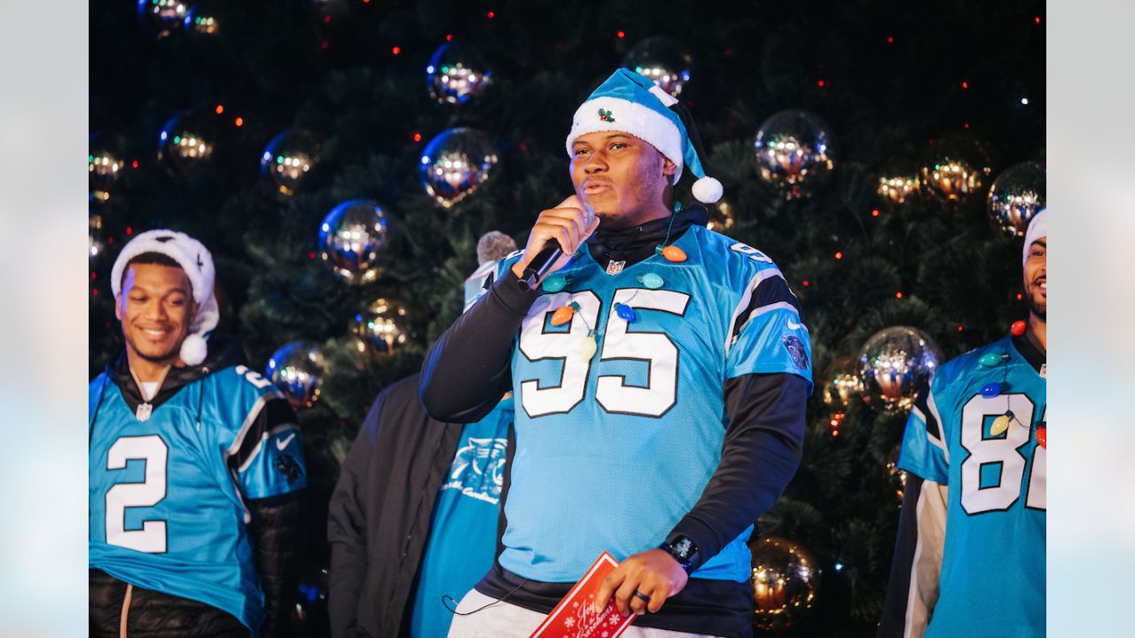 Carolina Panthers denim jacket — brought the joy