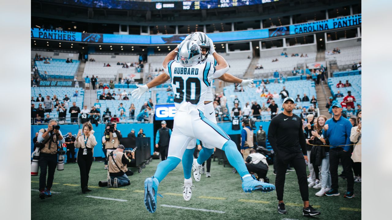 Jeremy Chinn Carolina Panthers Game-Used #21 White Jersey vs. Arizona  Cardinals on October 2 2022