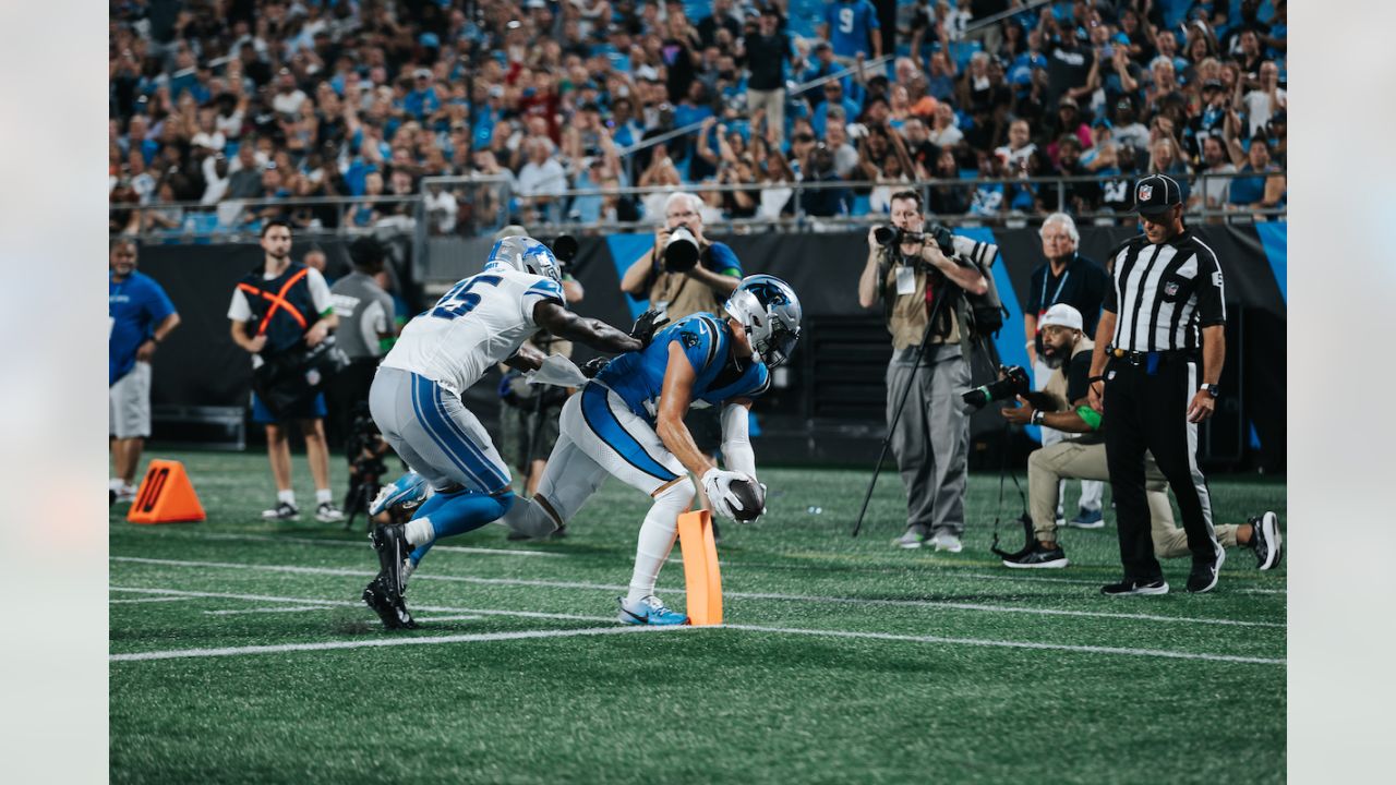 Panthers player recovers Bryce Young's first TD passafter he threw it  into the stands!