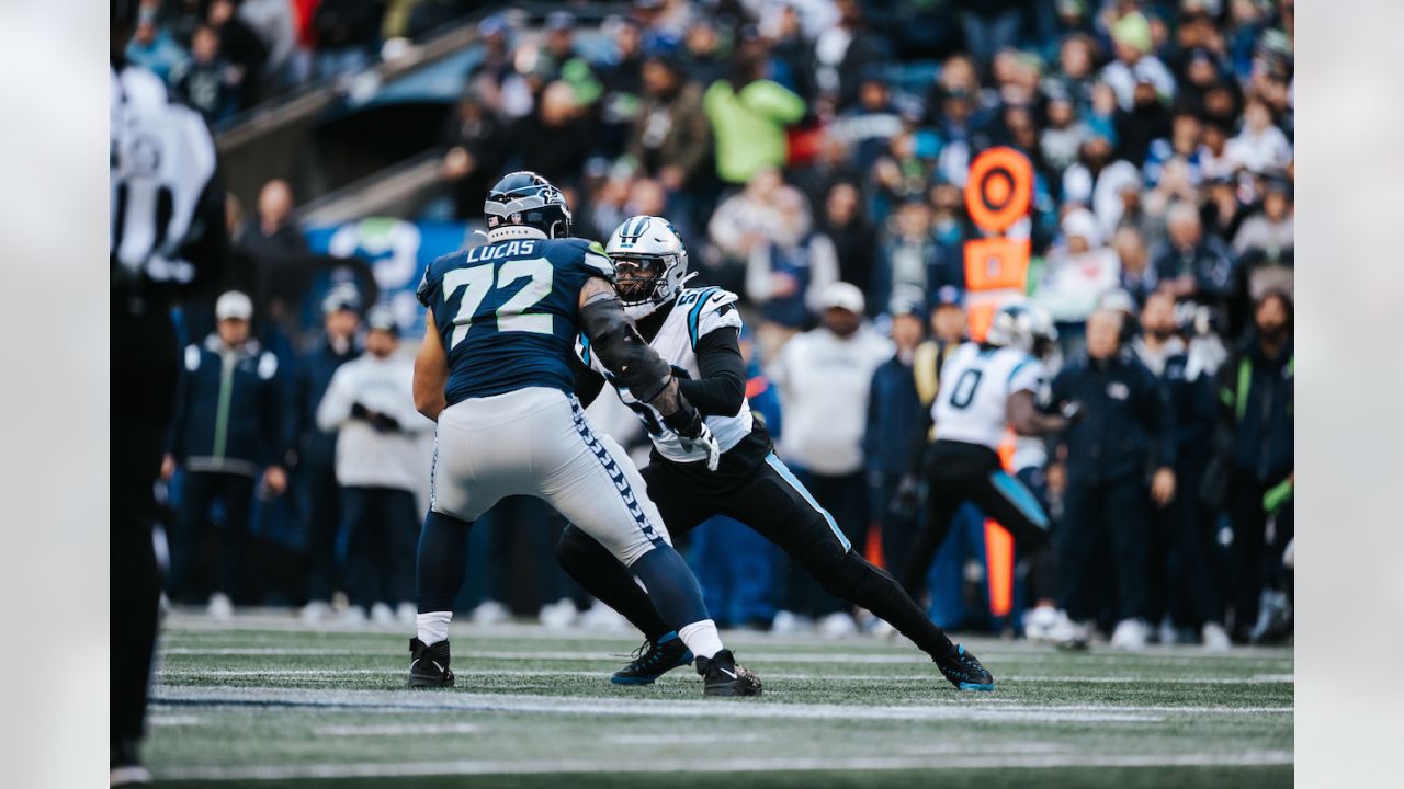 Carolina Panthers defensive back Jaycee Horn (8) runs toward the play  during an NFL football game against the Houston Texans, Thursday, Sept. 23,  2021, in Houston. (AP Photo/Matt Patterson Stock Photo - Alamy