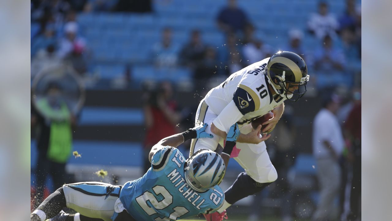 Aaron Donald dodges helmet-swinging questions to promote Dr. Teal's