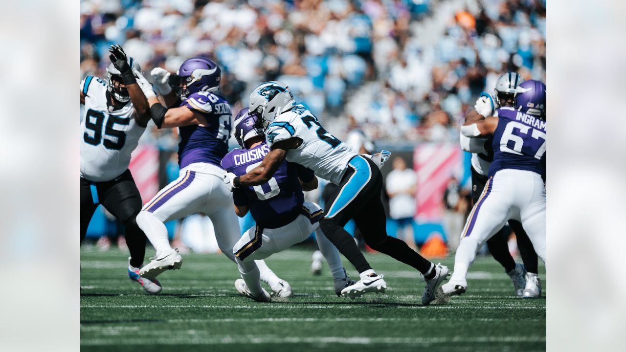 Vikings defense turns up the heat to beat Carolina 21-13