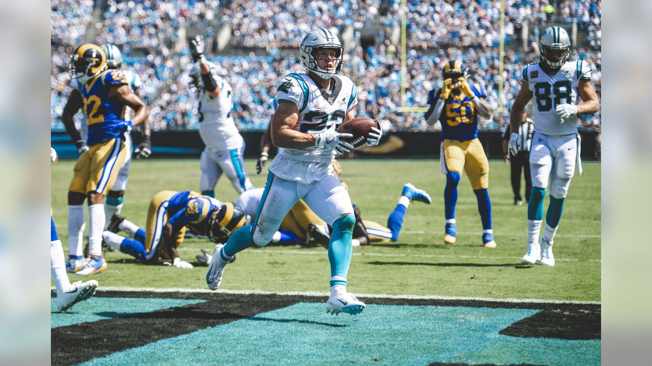 All of the statistics that Christian McCaffrey needs to attain to set a  number of records against New Orleans in Week 17