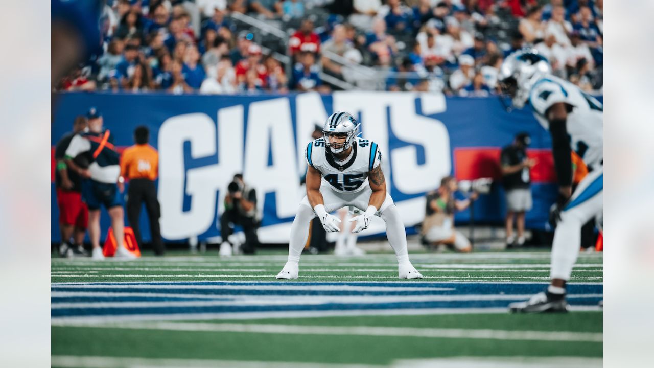 Carolina Panthers fullback Giovanni Ricci (45) runs up field