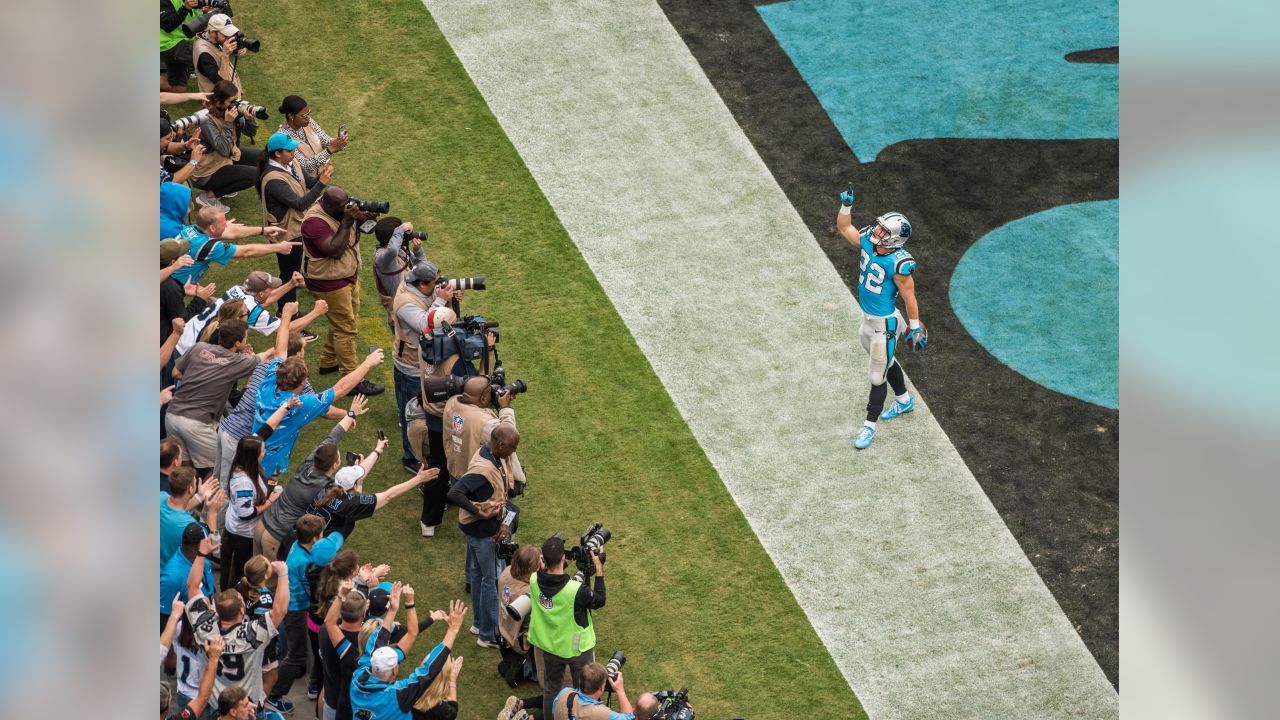 : Carolina Panthers Running Back Christian Mccafferty Entering  The Panthers Stadium 8x10 Photo Picture : Collectibles & Fine Art