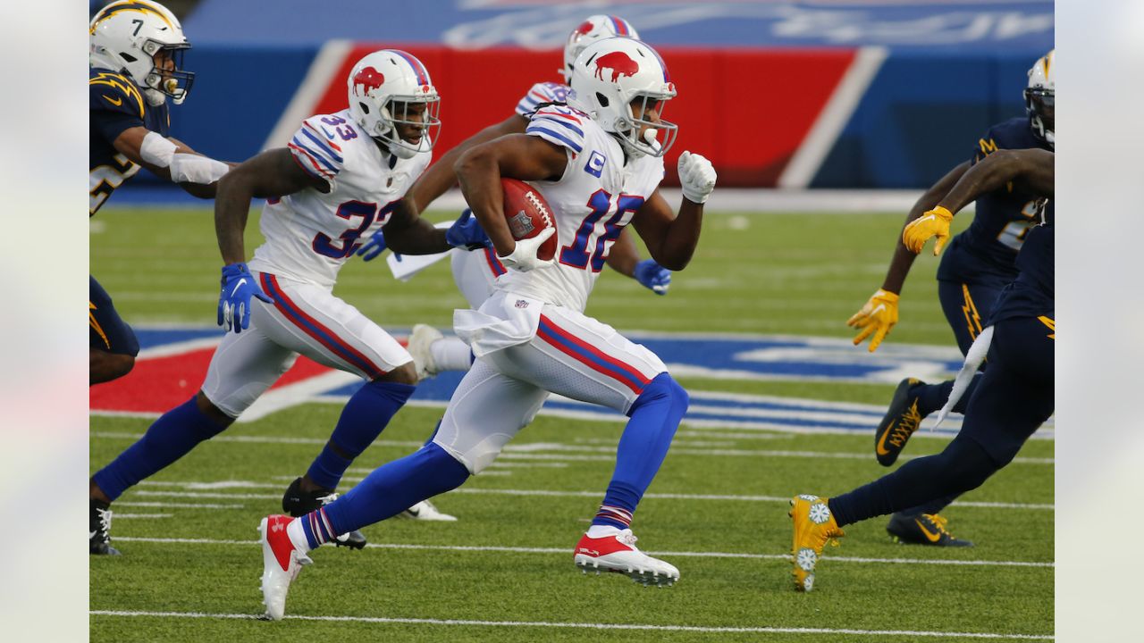 Buffalo Bills wide receiver Andre Roberts (18) returns a punt