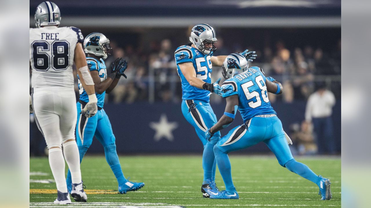 NFL Network - #ColorRush, revealed. Carolina Panthers. Dallas Cowboys.  Thanksgiving Day, 2015.