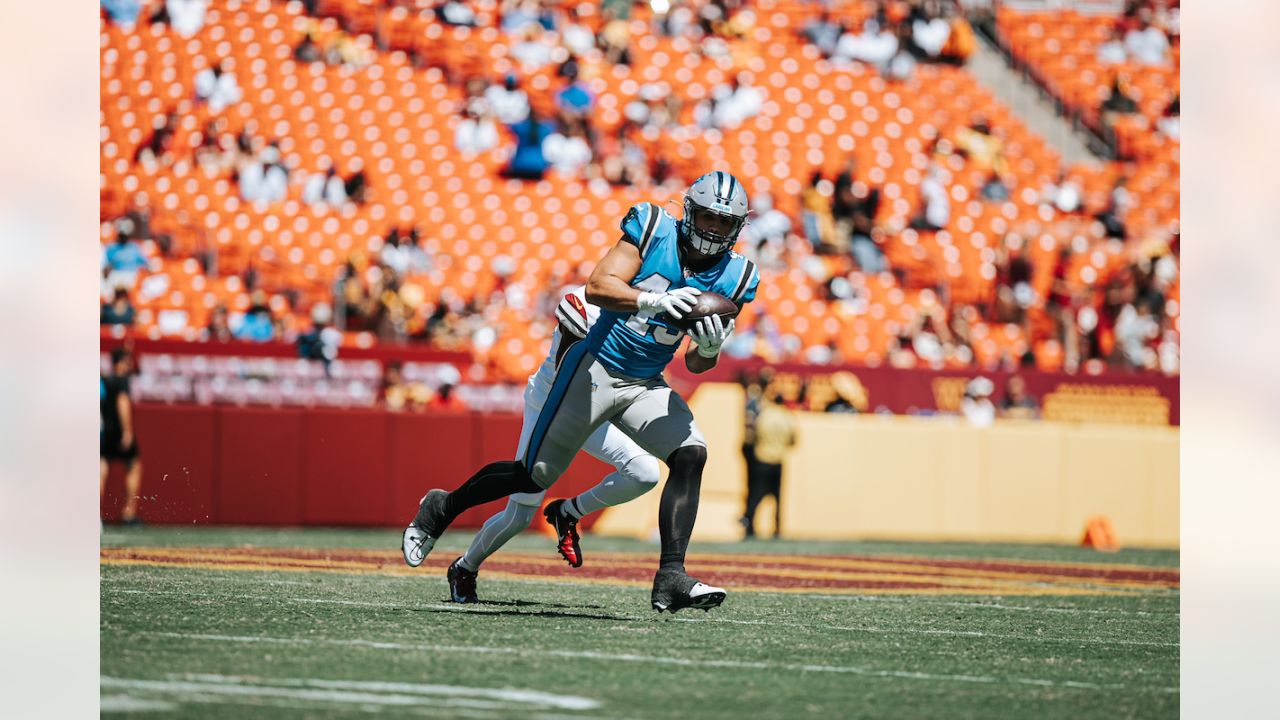 Carolina Panthers defensive end Amare Barno (90) during an NFL football  game against the Carolina Panthers Sunday, Oct. 30, 2022, in Atlanta. (AP  Photo/John Amis Stock Photo - Alamy