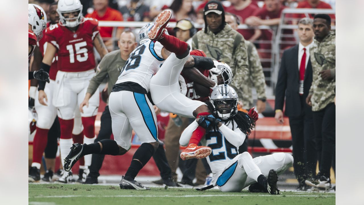 Cam Newton's 'super' effort leads Panthers to 49-15 rout of Cardinals