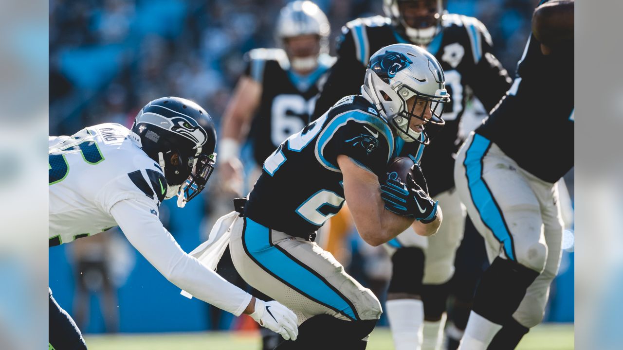 Carolina Panthers cornerback Donte Jackson celebrates after an interception  against the Philadelphia Eagles during the second half of an NFL football  game Sunday, Oct. 10, 2021, in Charlotte, N.C. (AP Photo/Jacob Kupferman