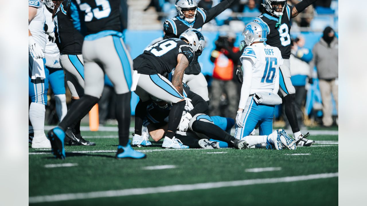 Carolina Panthers place kicker Eddy Pineiro warms up an NFL football game  against the Cleveland Browns on Sunday, Sept. 11, 2022, in Charlotte, N.C.  (AP Photo/Rusty Jones Stock Photo - Alamy