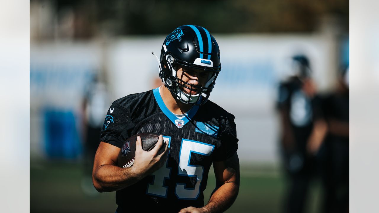 Jeremy Chinn Carolina Panthers Game-Used #21 Black Jersey vs. New England  Patriots on November 7 2021