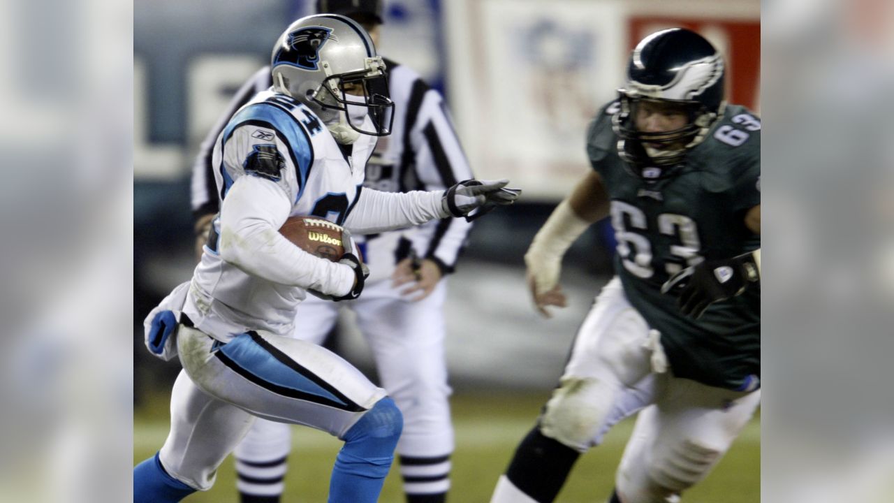 Carolina Panthers cornerback Donte Jackson (26) celebrates after a safety  during an NFL football game against the Philadelphia Eagles, Sunday, Oct.  10, 2021, in Charlotte, N.C. (AP Photo/Brian Westerholt Stock Photo - Alamy