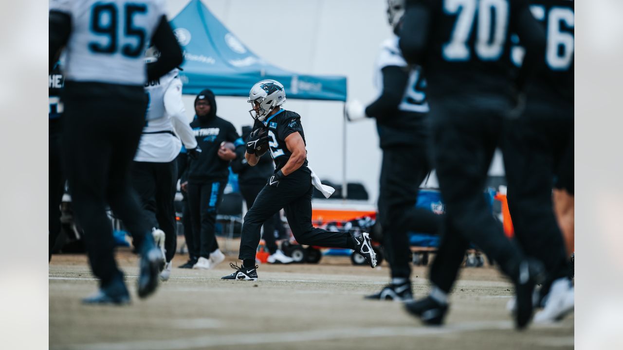 Carolina Panthers defensive end Kobe Jones (91) lines up on