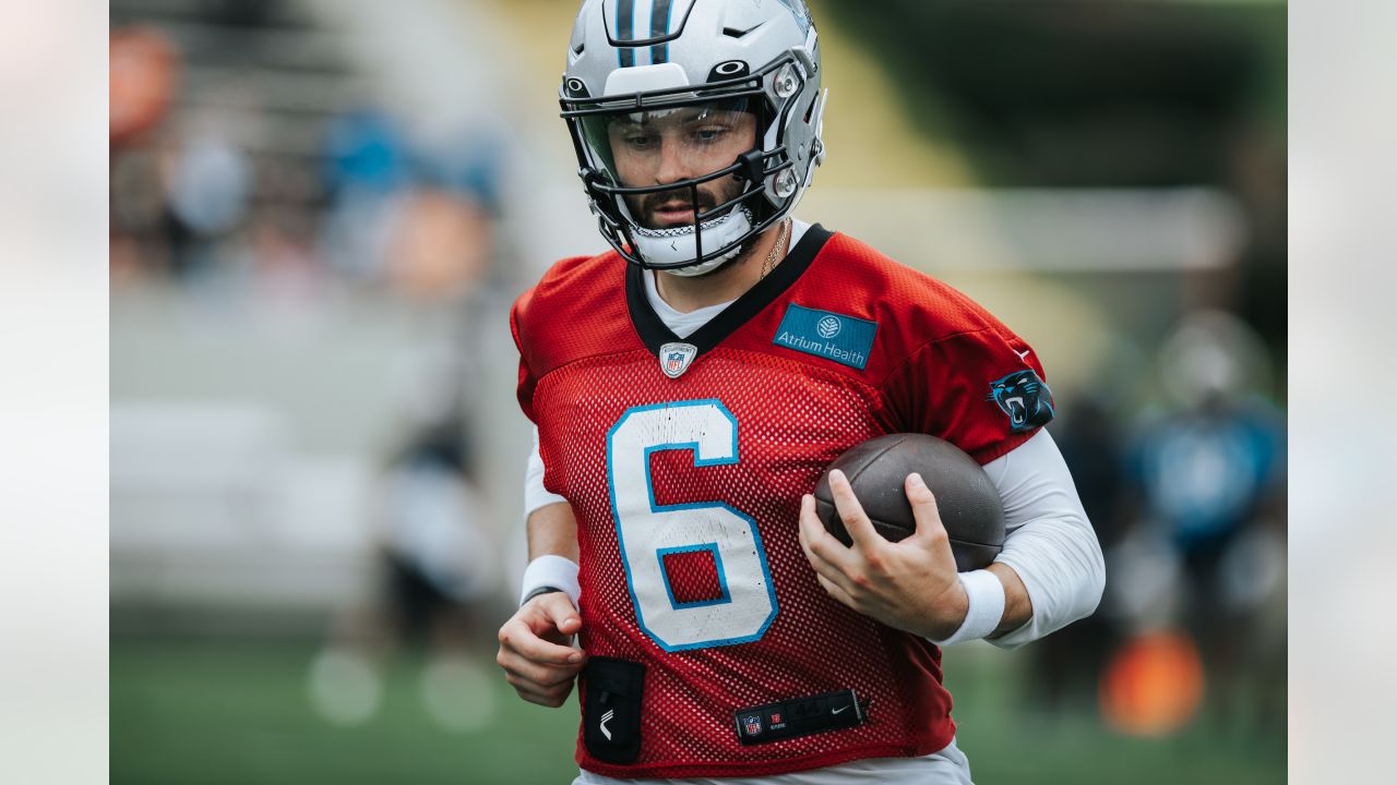 He's usually got a lot of F-bombs in there': Panthers players get real  about Baker Mayfield's intensity, trash talking