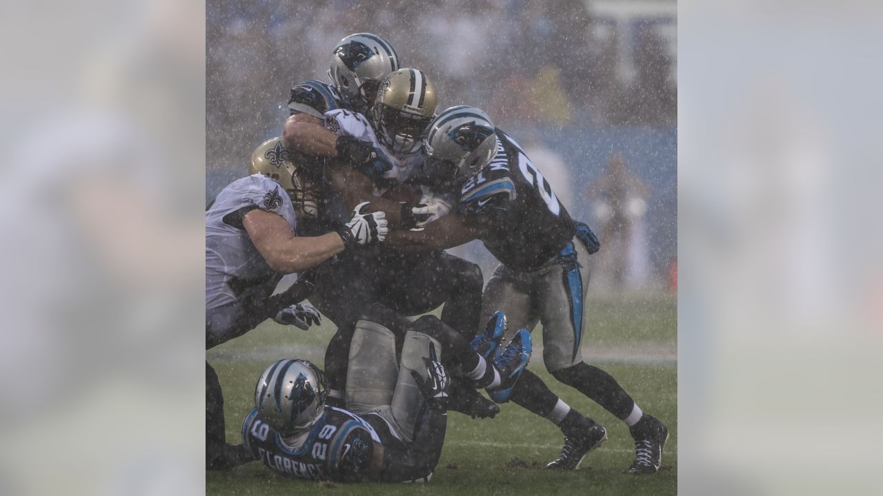 Carolina Panthers defensive tackle Matt Ioannidis (99) looks on against the  Buffalo Bills during an NFL preseason football game on Friday, Aug. 26, 2022,  in Charlotte, N.C. (AP Photo/Jacob Kupferman Stock Photo - Alamy