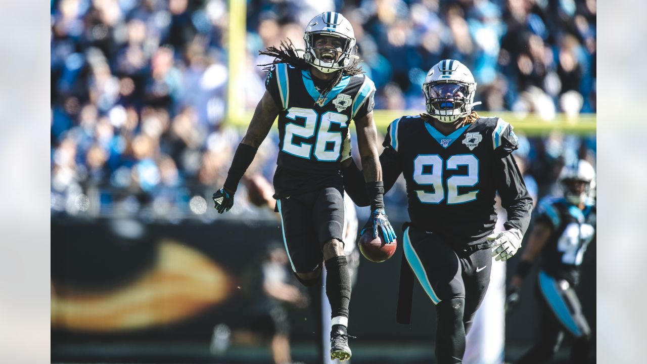 Panthers wearing black on black on black in Detroit