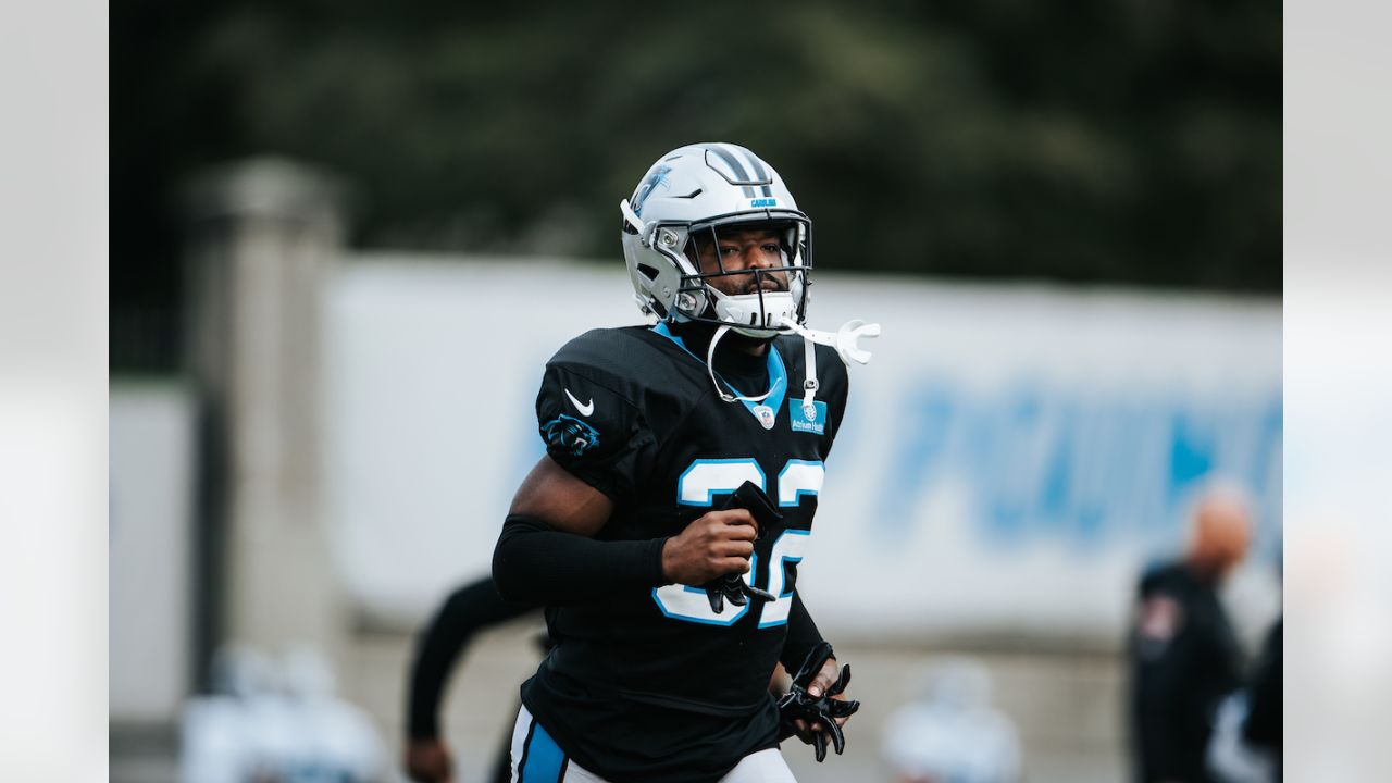 Carolina Panthers safety Jeremy Chinn plays against the New England  Patriots during the second half of an NFL football game Sunday, Nov. 7,  2021, in Charlotte, N.C. (AP Photo/Jacob Kupferman Stock Photo 