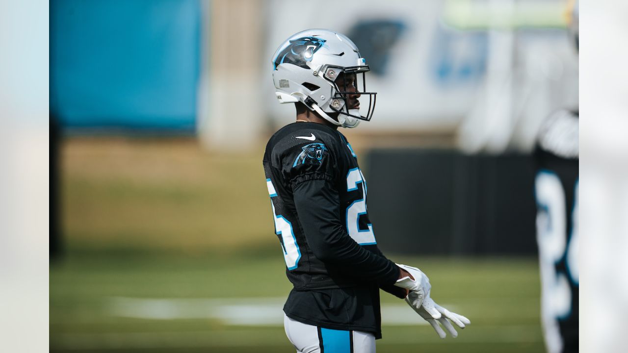 Carolina Panthers cornerback CJ Henderson (24) on defense during an NFL  football game against the New Orleans Saints, Sunday, Sep. 25, 2022, in  Charlotte, N.C. (AP Photo/Brian Westerholt Stock Photo - Alamy