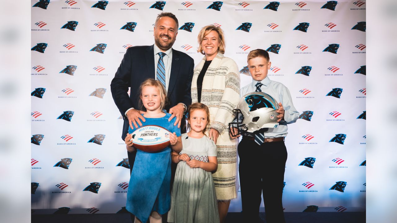 Carolina Panthers head coach Matt Rhule honours wife's request by