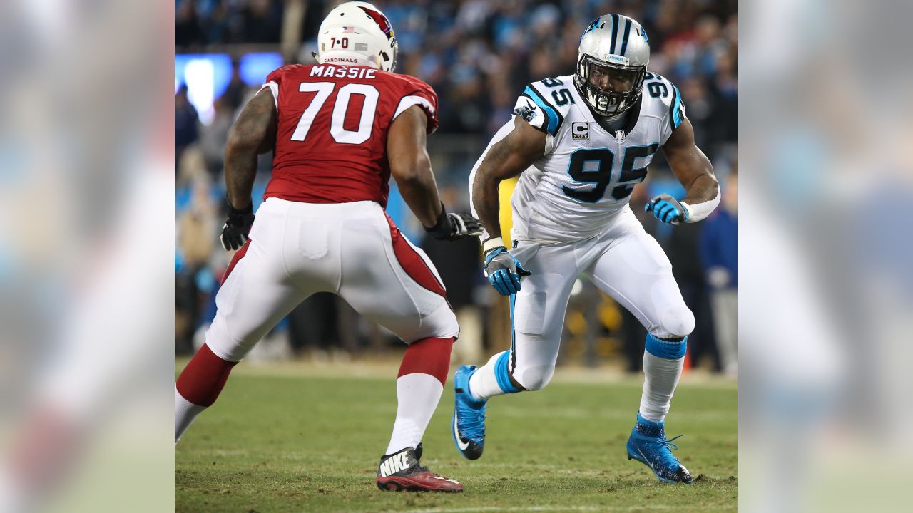 Panthers release longtime defensive end Charles Johnson