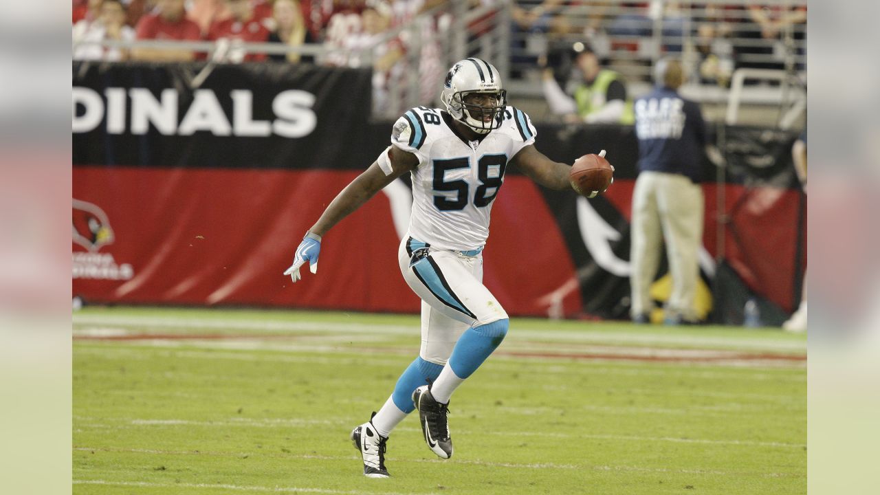 Cornerback (26) Donte Jackson of the Carolina Panthers against the Arizona  Cardinals in an NFL football game, Sunday, Nov. 14, 2021, in Glendale,  Ariz. Panthers defeated the Cardinals 34-10. (AP Photo/Jeff Lewis