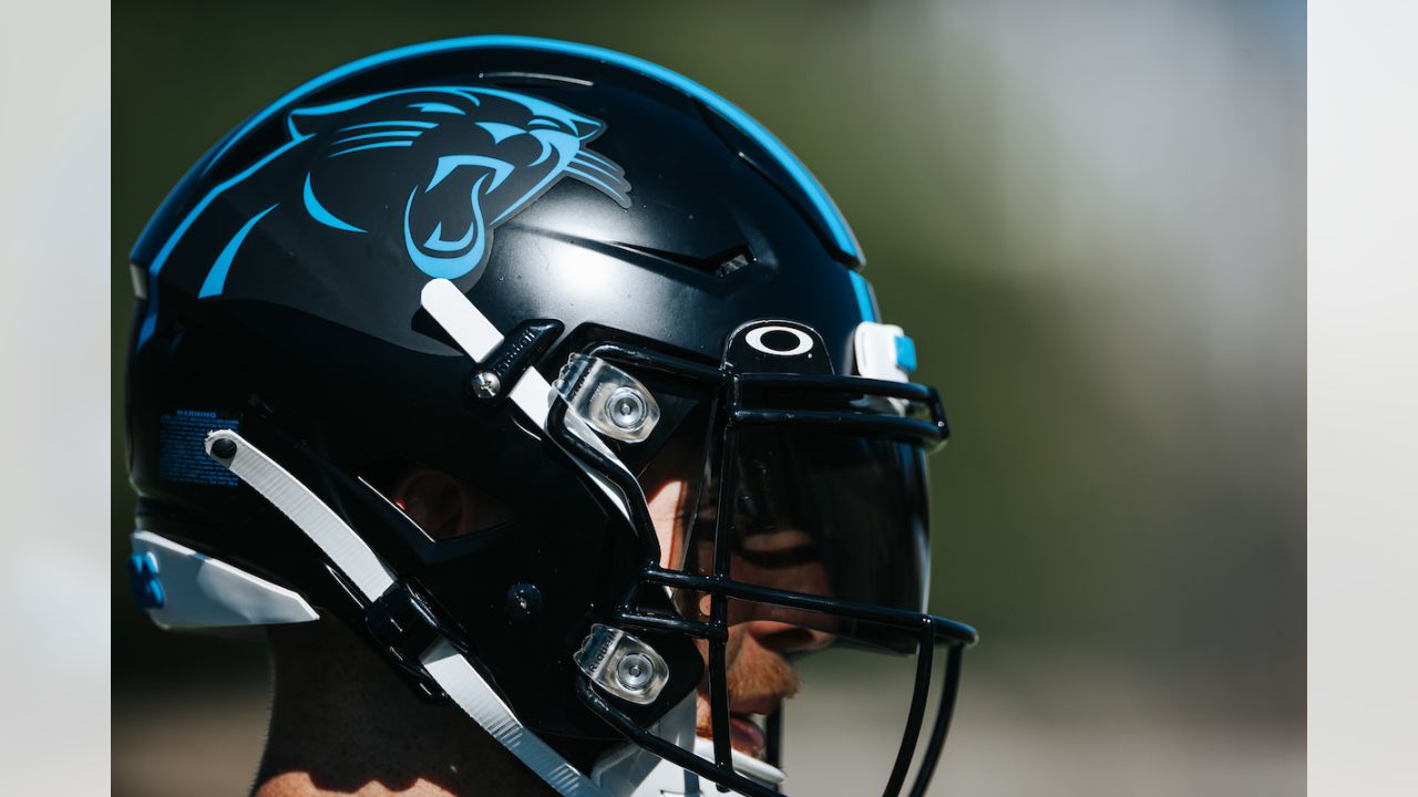 Panthers reveal alternate black helmets for Falcons' November matchup