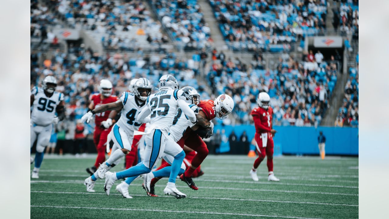 Arizona Cardinals defense forces three turnovers and harrasses Baker  Mayfield during 26-16 win in Carolina