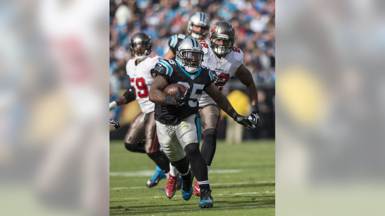 Carolina Panthers linebacker Chandler Wooten (50) works during the second  half of an NFL football game