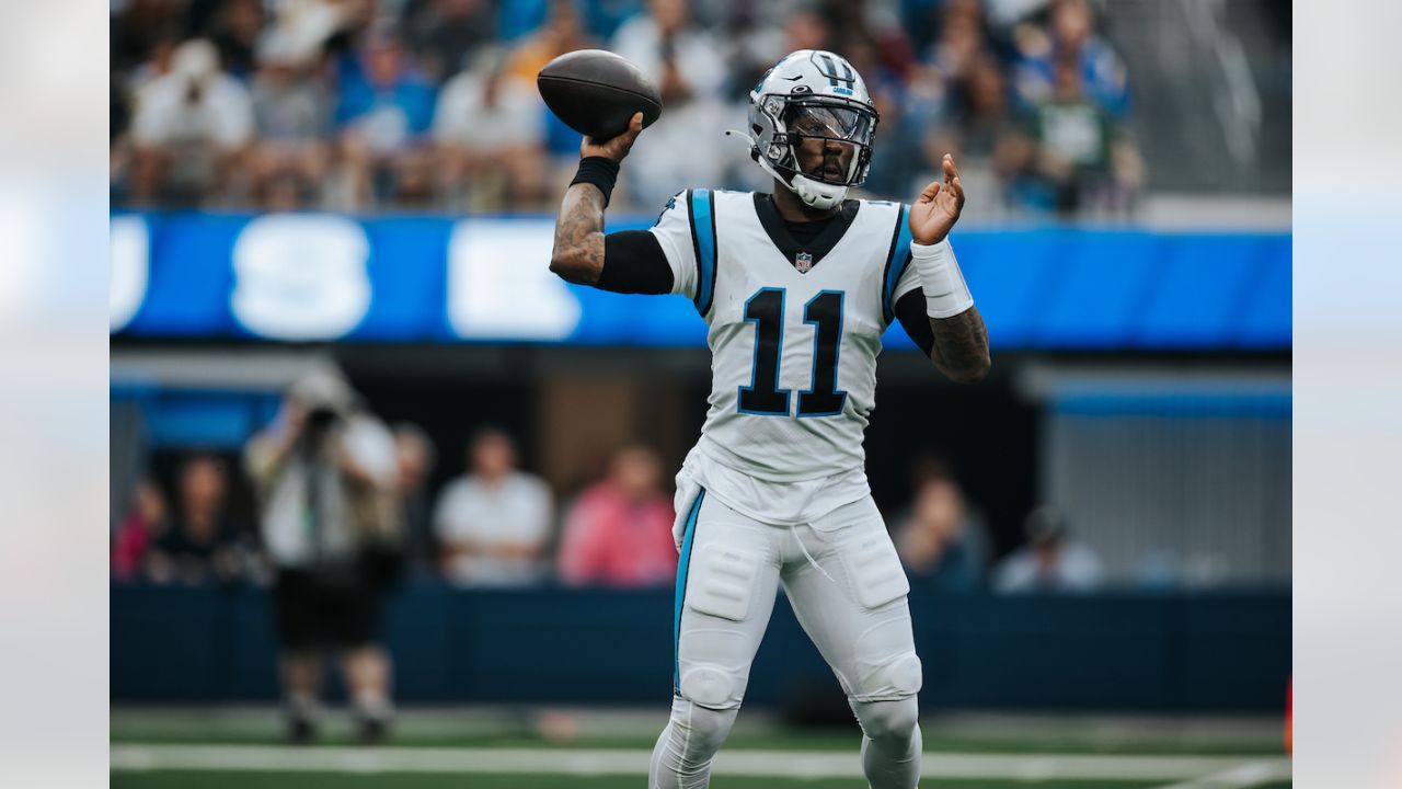 Panthers QBs P.J. Walker, Matt Corral to rotate quarters vs. Patriots;  Baker Mayfield, Sam Darnold out