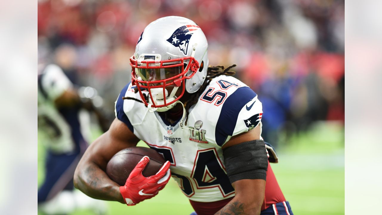 New England Patriots linebacker Dont'a Hightower (54) runs off the