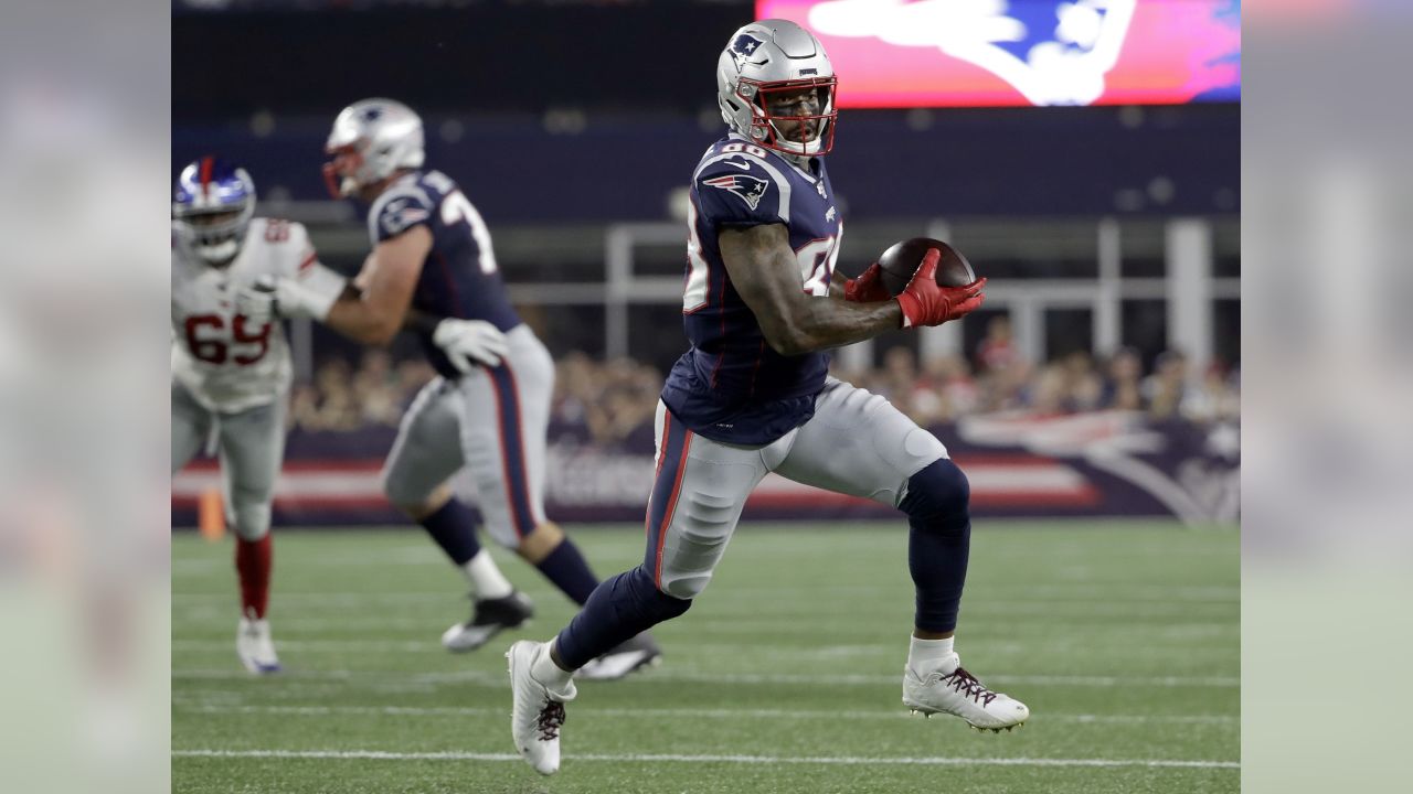 New England Patriots wide receiver Julian Edelman runs a pass route against  the New York Giants in the first half of an NFL preseason football game,  Thursday, Aug. 29, 2019, in Foxborough