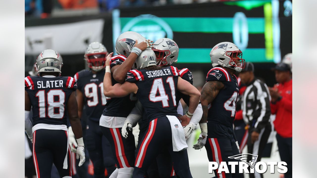 New England Patriots defensive back Brenden Schooler (41) and