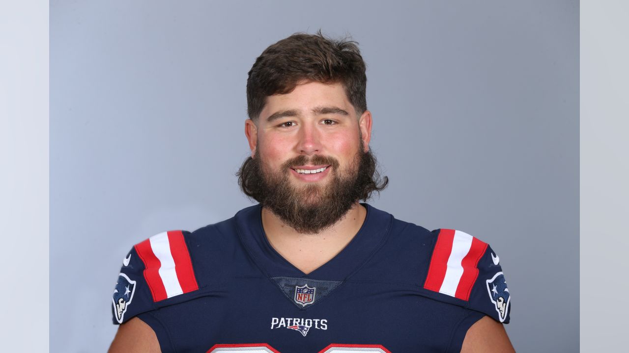 This is a 2020 photo of David Andrews of the New England Patriots NFL football team. This image reflects the Patriots active roster as of August 1, 2020 when this image was taken. (AP Photo)