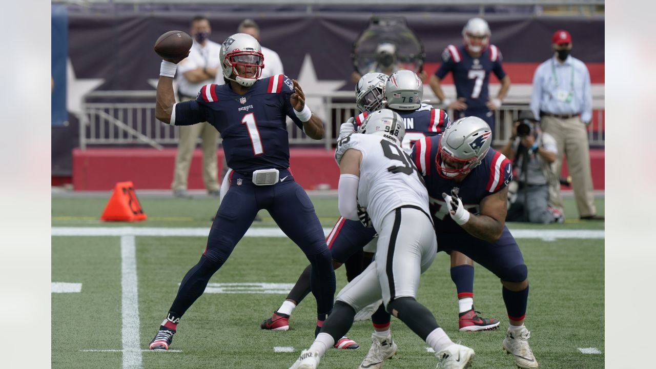 New England Patriots wide receiver Damiere Byrd (10) during the first half  of an NFL football game against the Las Vegas Raiders, Sunday, Sept. 27,  2020, in Foxborough, Mass. (AP Photo/Stew Milne