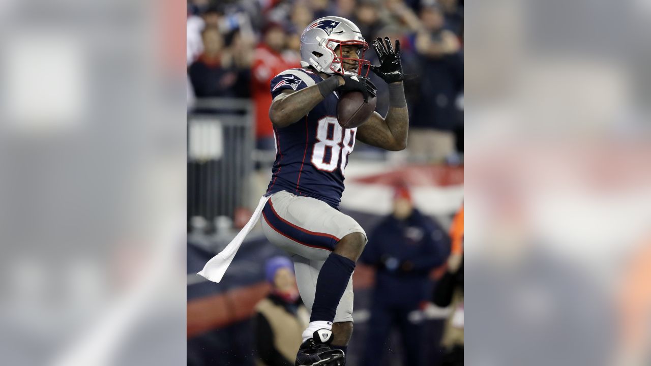 Foxborough, Massachusetts, USA. 9th Oct, 2022. Massachusetts, USA; New  England Patriots tight end Hunter Henry (85) runs the ball against the  Detroit Lions during the first half at Gillette Stadium, in Foxborough