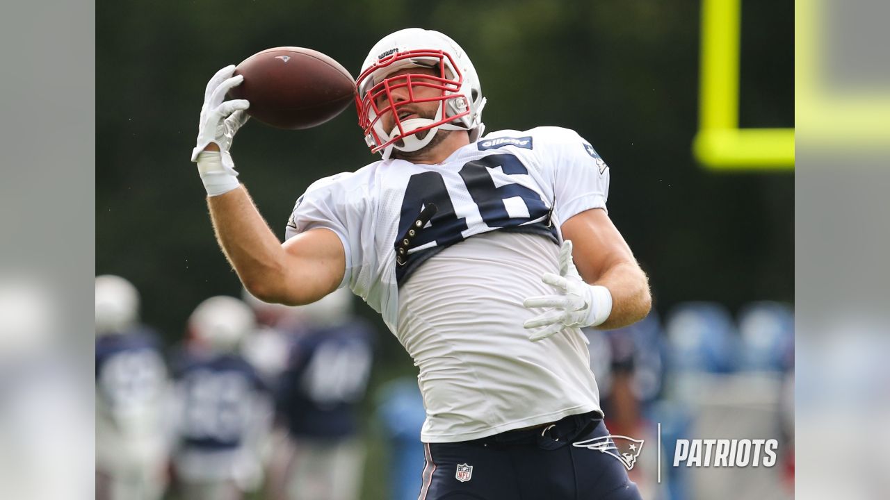 Develin's back, throwing his weight around with Patriots