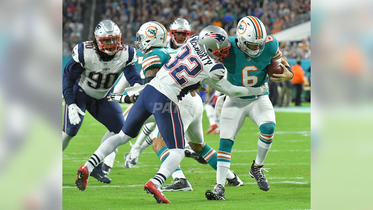 Tom Brady intercepted twice as Dolphins beat Patriots in Week 14 – The  Denver Post