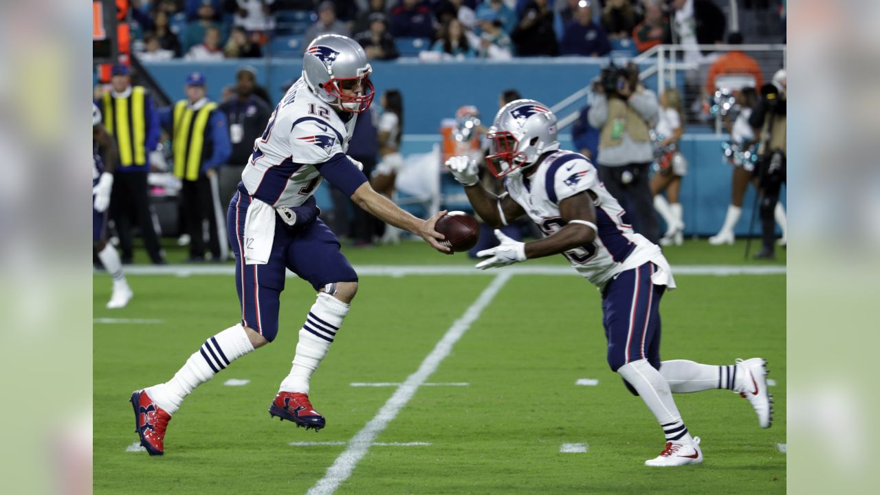 New England Patriots quarterback Tom Brady looks at the board during 2nd  half action, between the Miami Dolphins, and the New England Patriots  September 12, 2011 at Sun Life Stadium in Miami