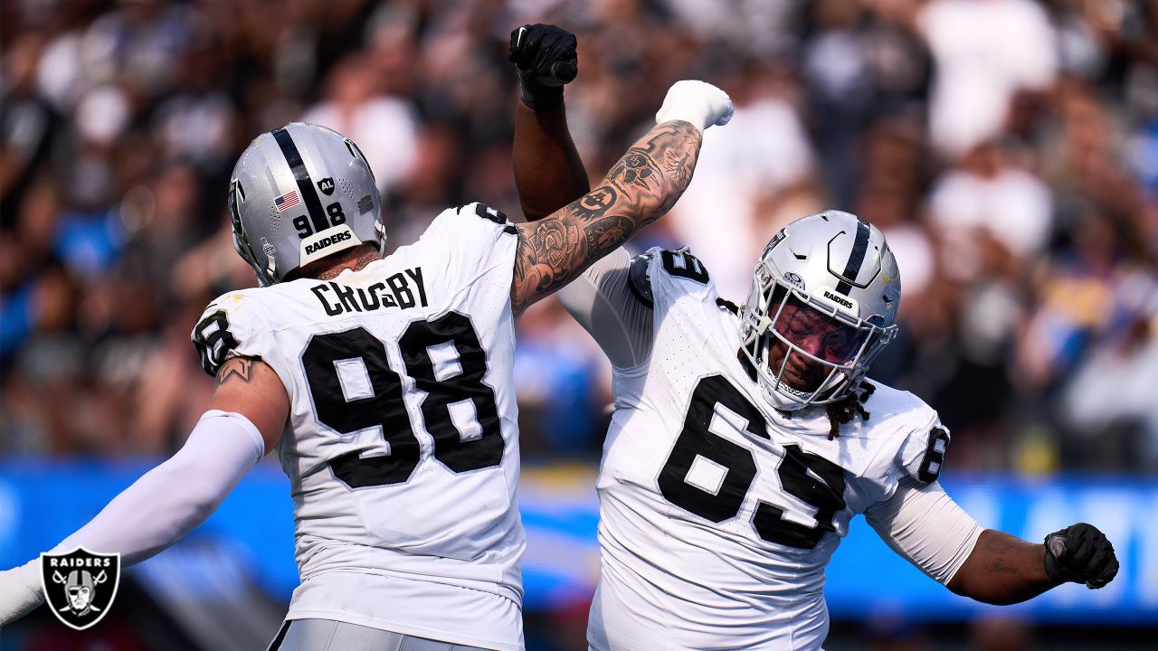 Las Vegas Raiders quarterback Aidan O'Connell's 19-yard sideline