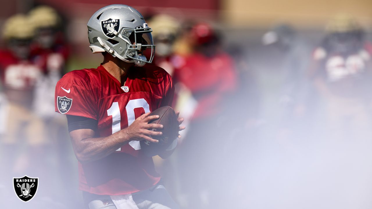 Raiders Practice Without QB Jimmy G Who Has Day Off Friday; First Preseason  Game Against Garoppolo's Old Team, 49ers, In LV Aug. 13 - LVSportsBiz