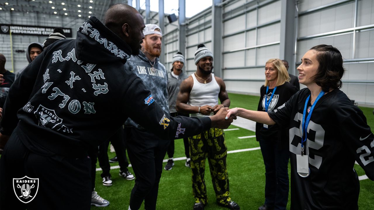 Photos: Make-A-Wish families tour Raiders HQ, meet the Silver and