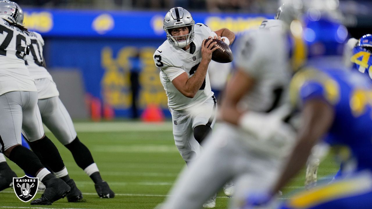 Las Vegas Raiders cornerback Nate Hobbs (39) runs during an NFL football  game against the Los Angeles Chargers Monday, Oct. 4, 2021, in Inglewood,  Calif. (AP Photo/Kyusung Gong Stock Photo - Alamy